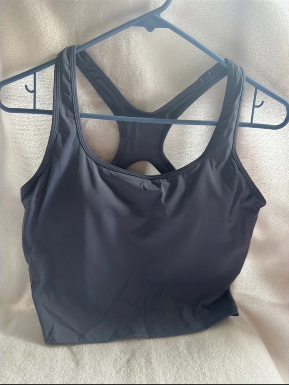 Classic Racerback Sports Bra Tank - Black